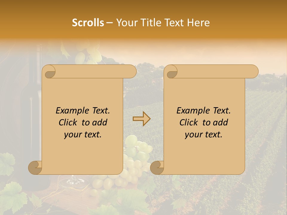 Leaves Evening Composition PowerPoint Template