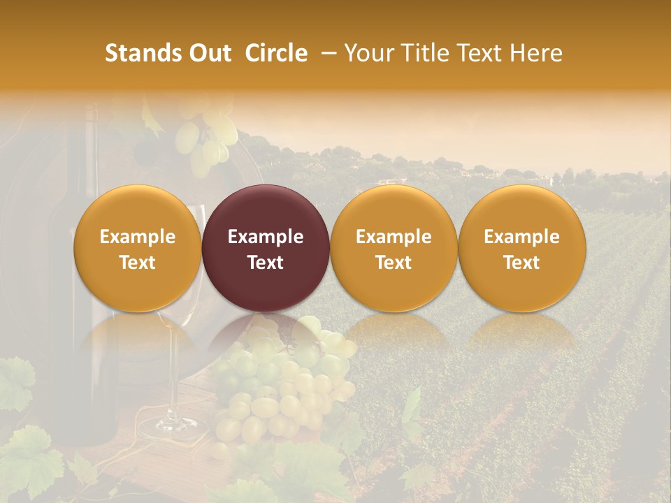 Leaves Evening Composition PowerPoint Template