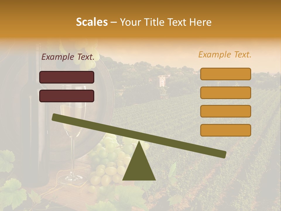 Leaves Evening Composition PowerPoint Template