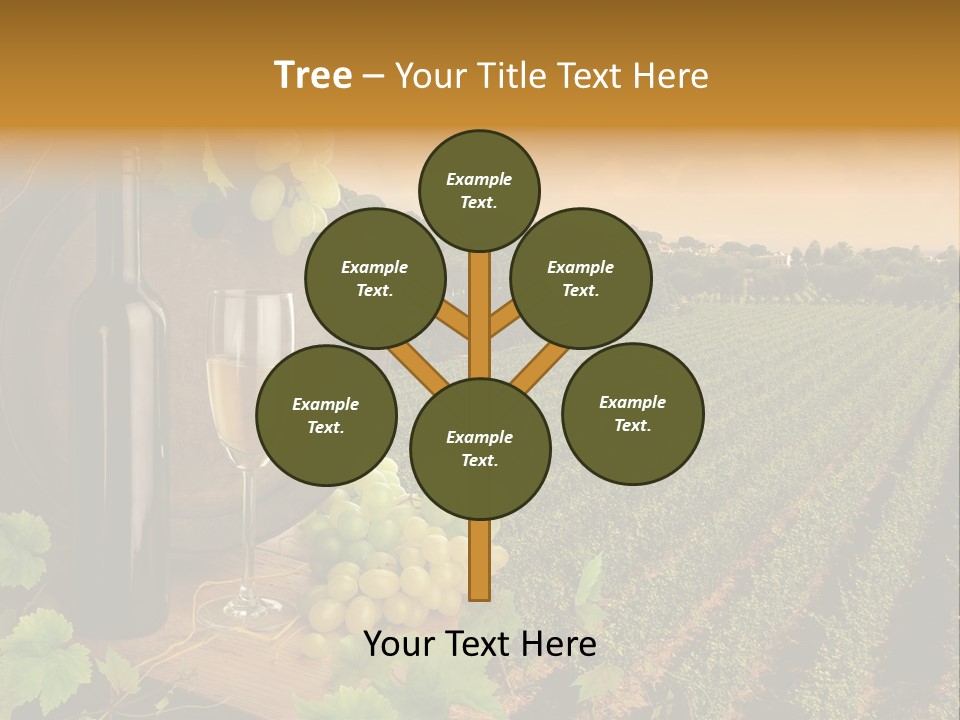 Leaves Evening Composition PowerPoint Template