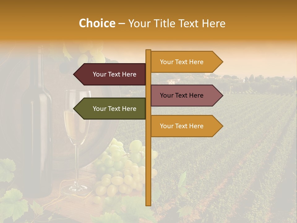 Leaves Evening Composition PowerPoint Template