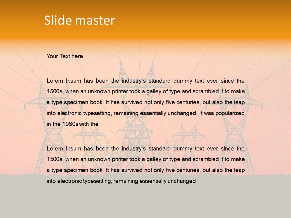 Tall Silhouette Weather PowerPoint Template