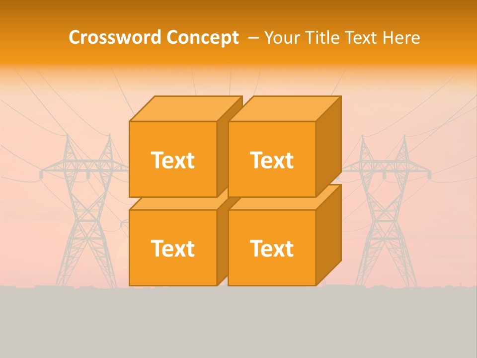 Tall Silhouette Weather PowerPoint Template