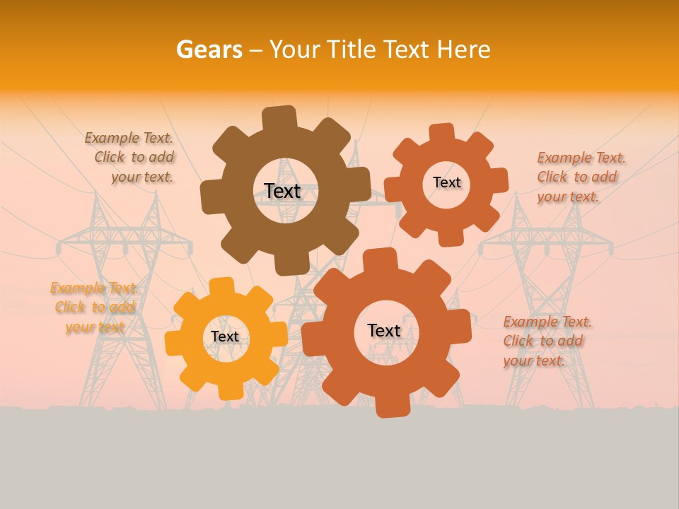 Tall Silhouette Weather PowerPoint Template