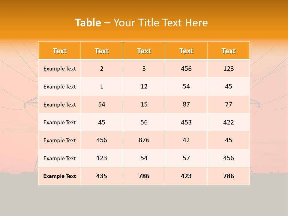 Tall Silhouette Weather PowerPoint Template