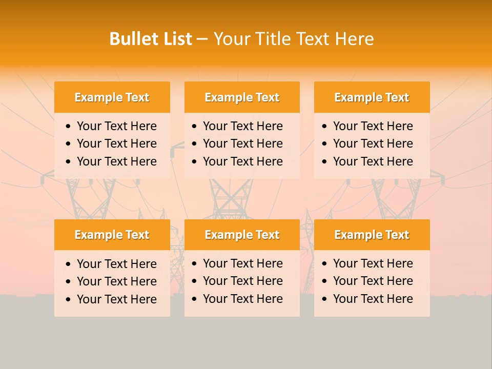 Tall Silhouette Weather PowerPoint Template