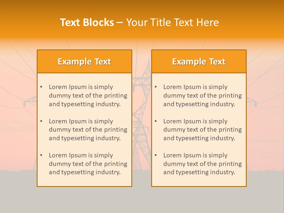 Tall Silhouette Weather PowerPoint Template