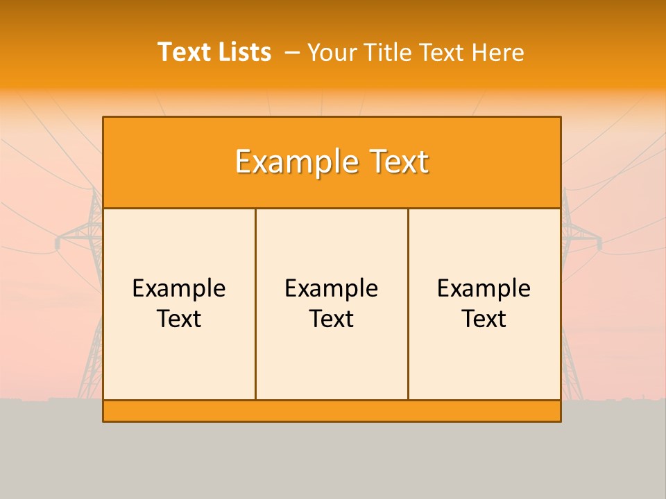 Tall Silhouette Weather PowerPoint Template
