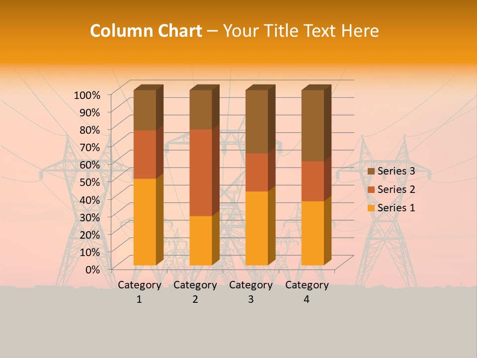 Tall Silhouette Weather PowerPoint Template