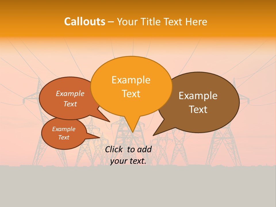 Tall Silhouette Weather PowerPoint Template