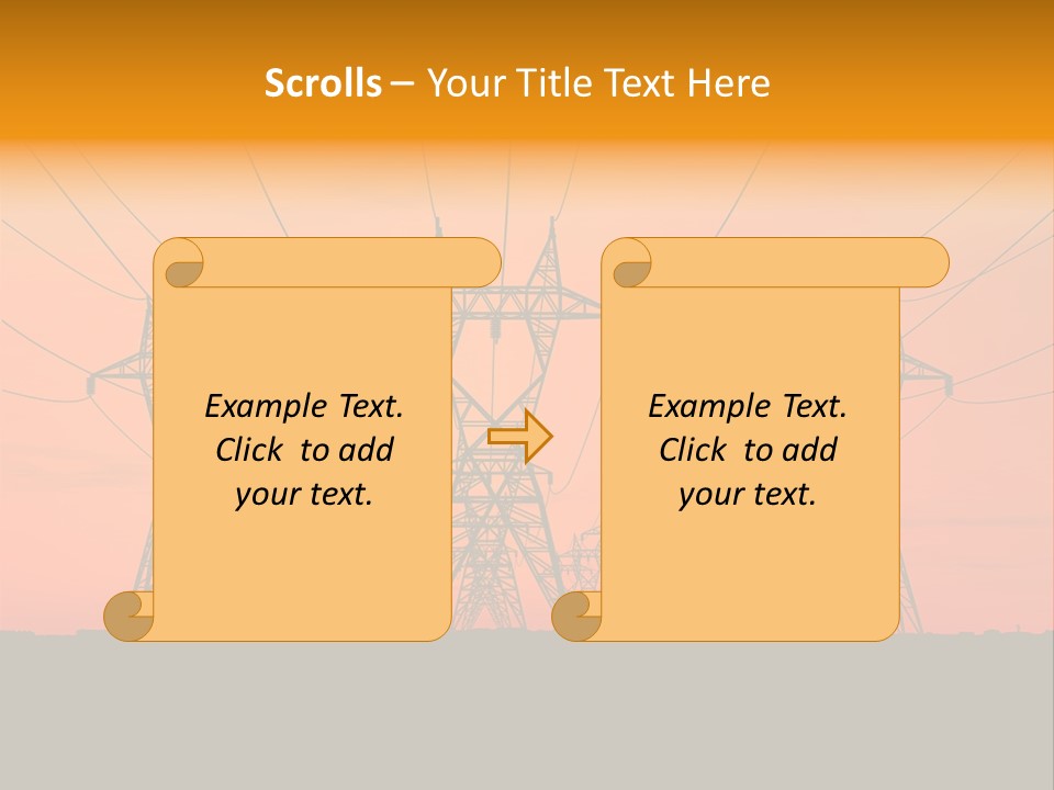 Tall Silhouette Weather PowerPoint Template
