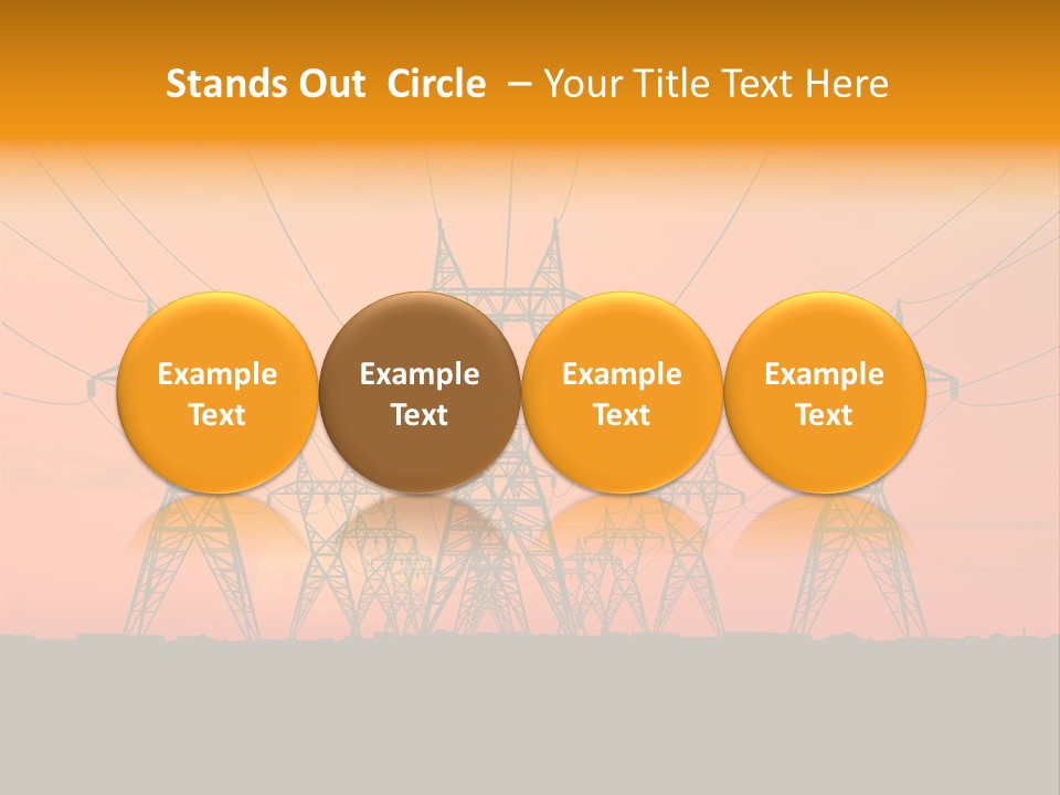 Tall Silhouette Weather PowerPoint Template