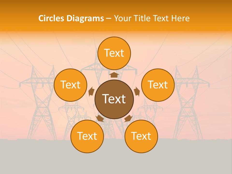 Tall Silhouette Weather PowerPoint Template