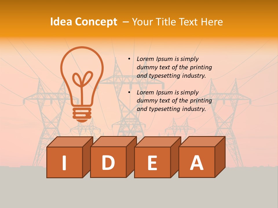 Tall Silhouette Weather PowerPoint Template