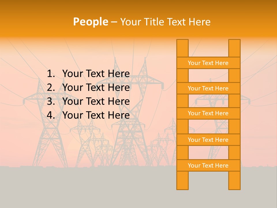Tall Silhouette Weather PowerPoint Template