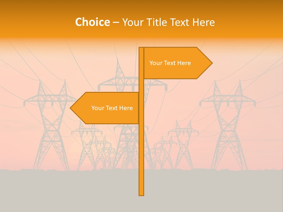 Tall Silhouette Weather PowerPoint Template