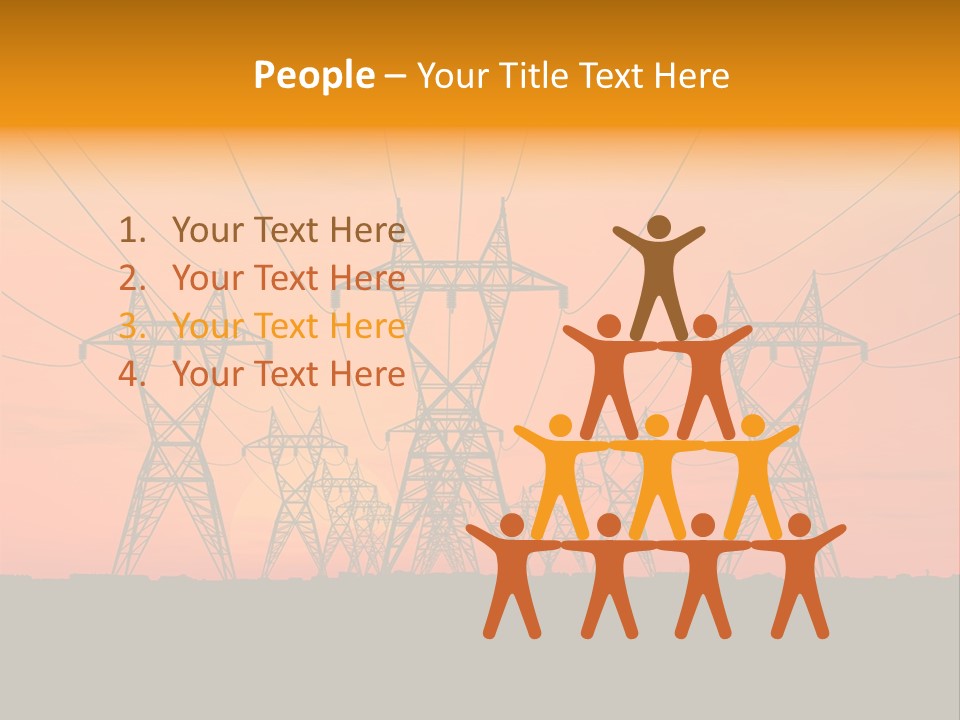 Tall Silhouette Weather PowerPoint Template