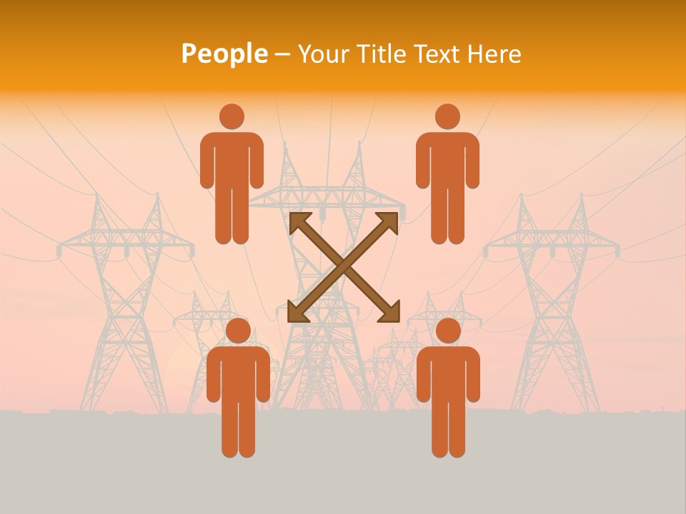 Tall Silhouette Weather PowerPoint Template