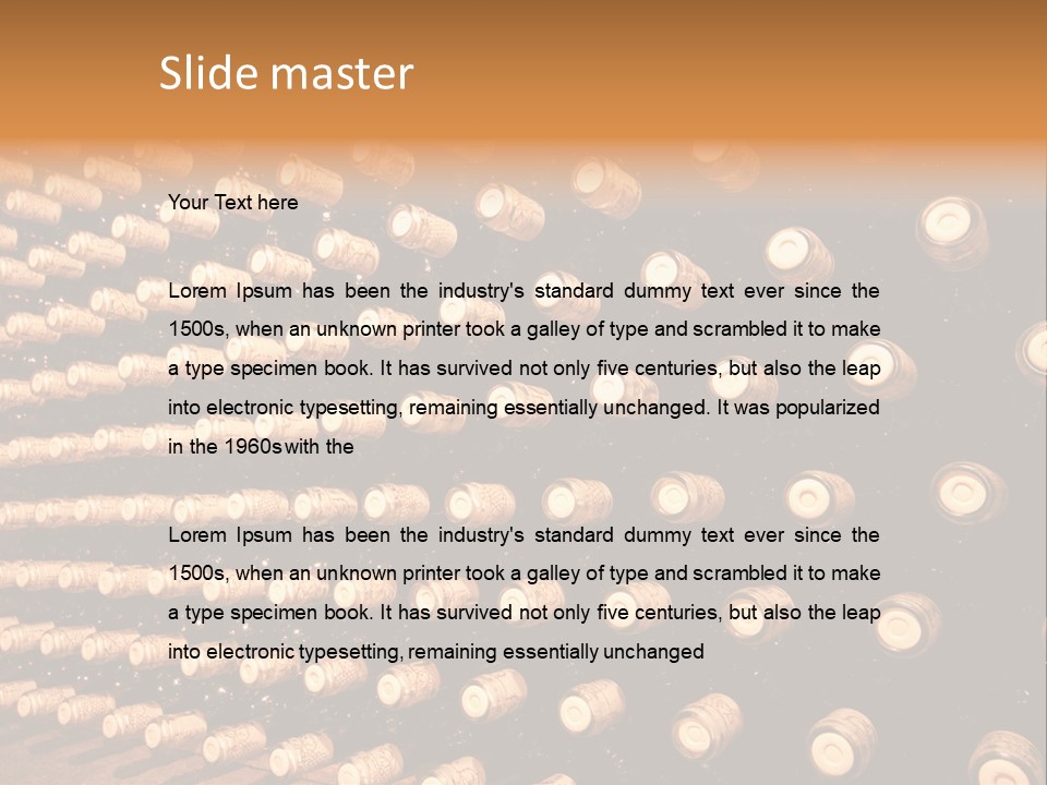 Winery Aging Vine PowerPoint Template