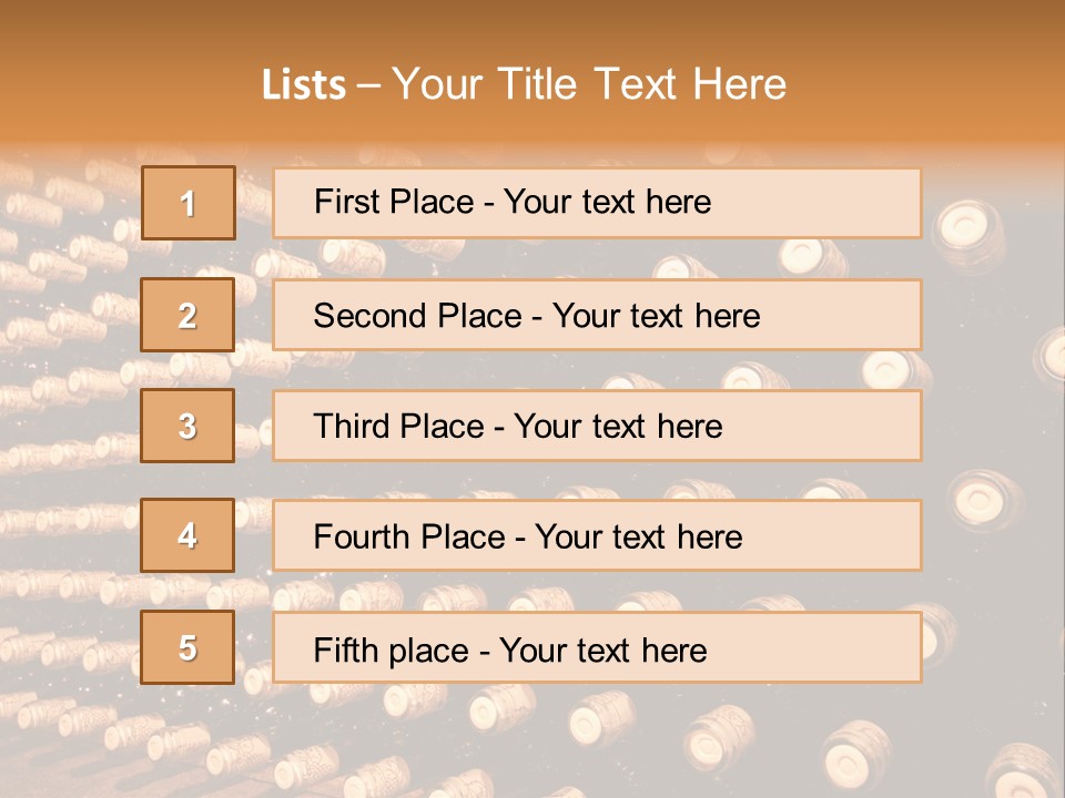 Winery Aging Vine PowerPoint Template