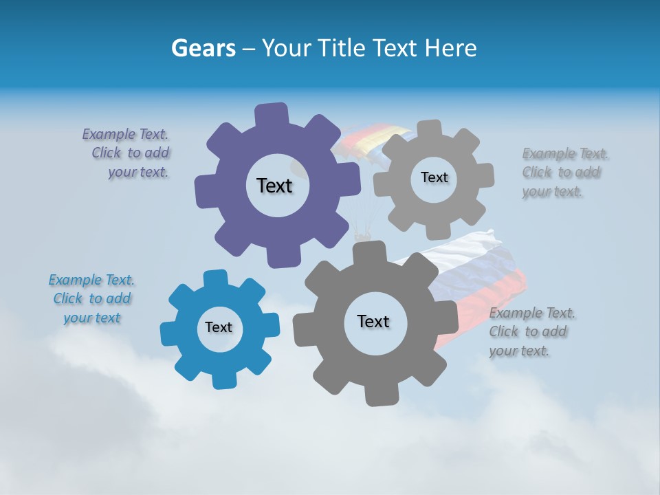 Gloves Help White PowerPoint Template