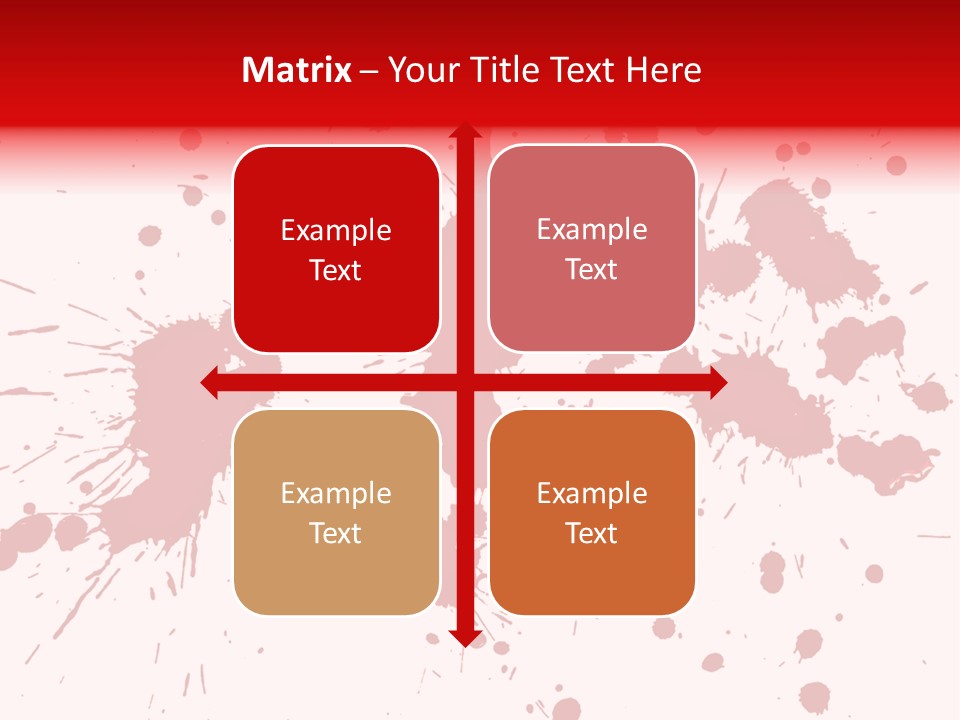 Art White Blood PowerPoint Template