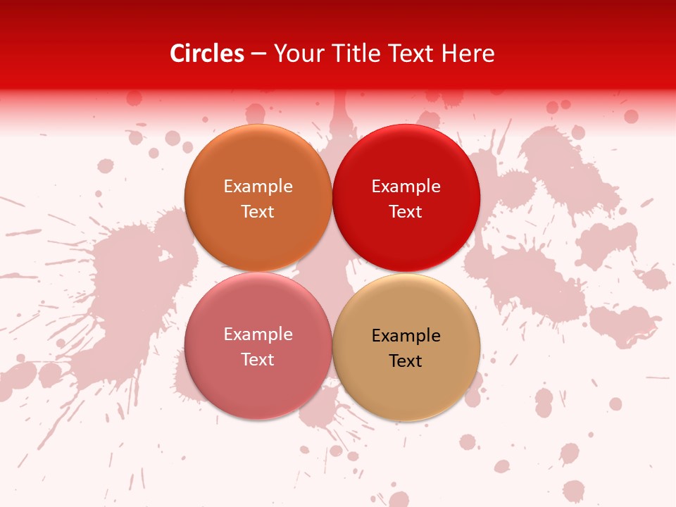 Art White Blood PowerPoint Template