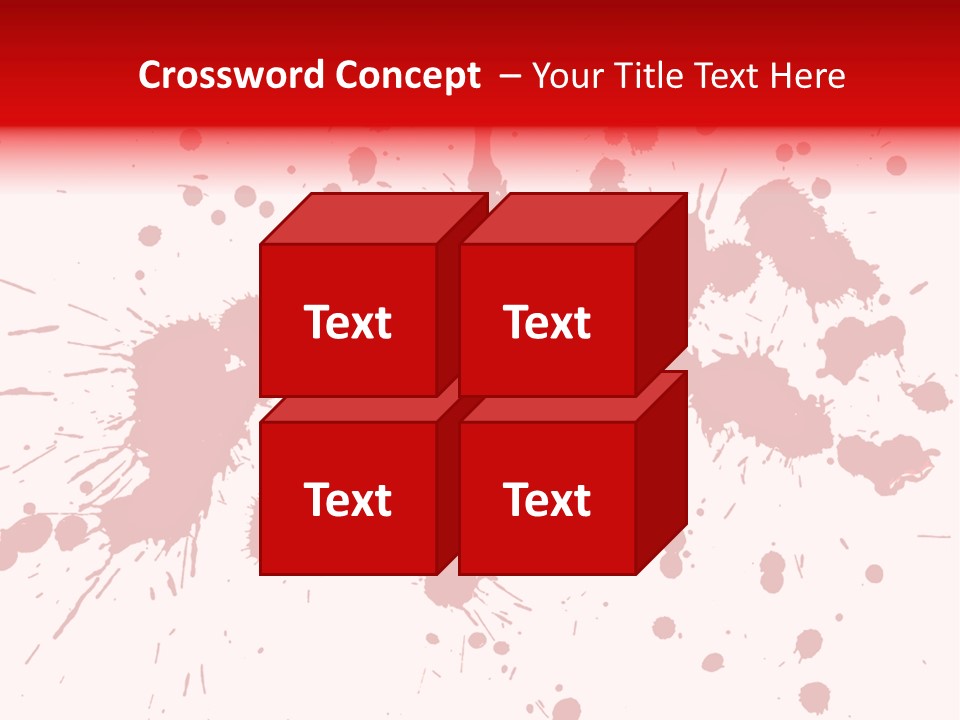 Art White Blood PowerPoint Template