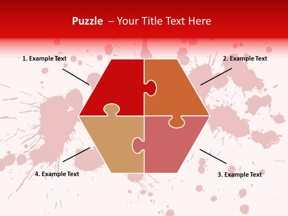 Art White Blood PowerPoint Template