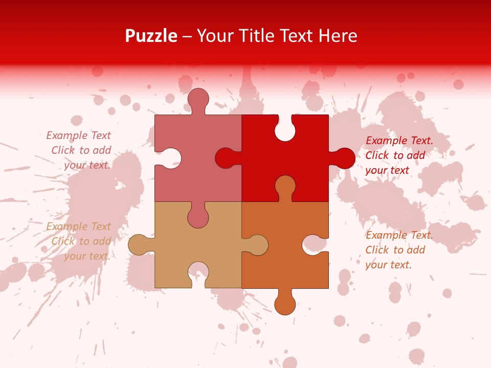 Art White Blood PowerPoint Template