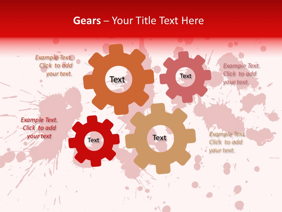 Art White Blood PowerPoint Template