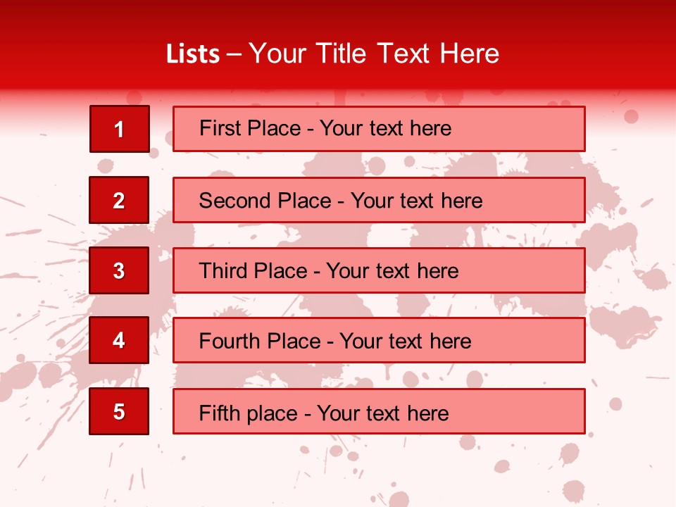 Art White Blood PowerPoint Template