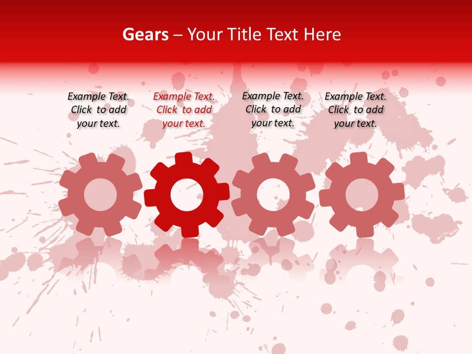 Art White Blood PowerPoint Template