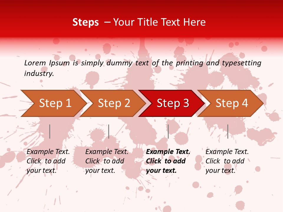 Art White Blood PowerPoint Template