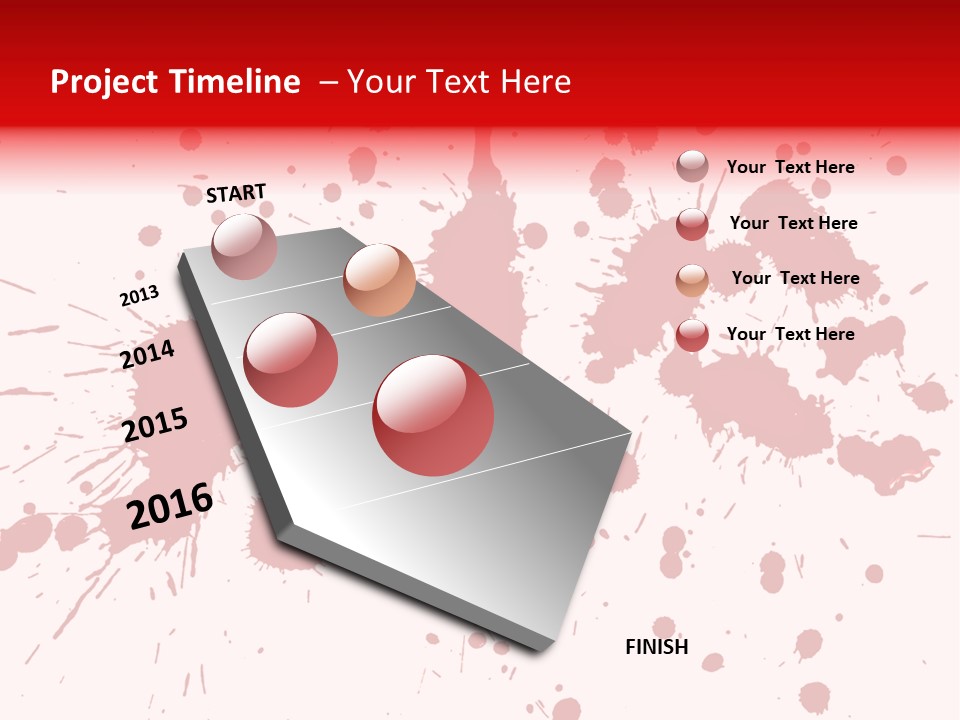 Art White Blood PowerPoint Template