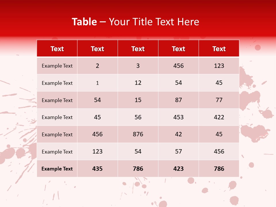 Art White Blood PowerPoint Template