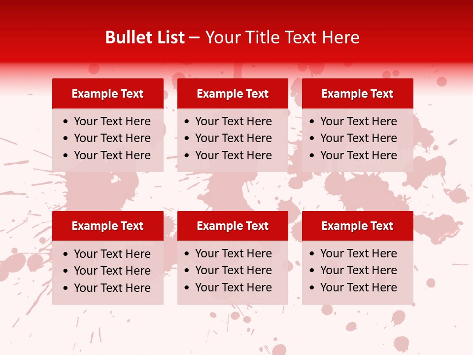 Art White Blood PowerPoint Template