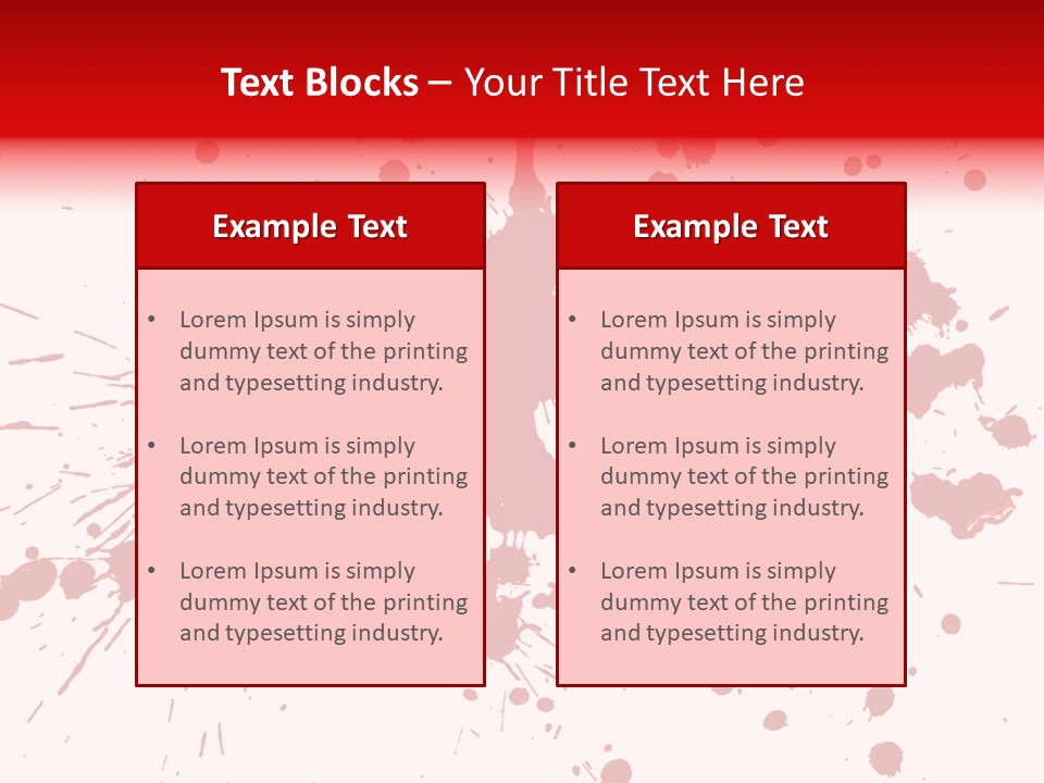 Art White Blood PowerPoint Template