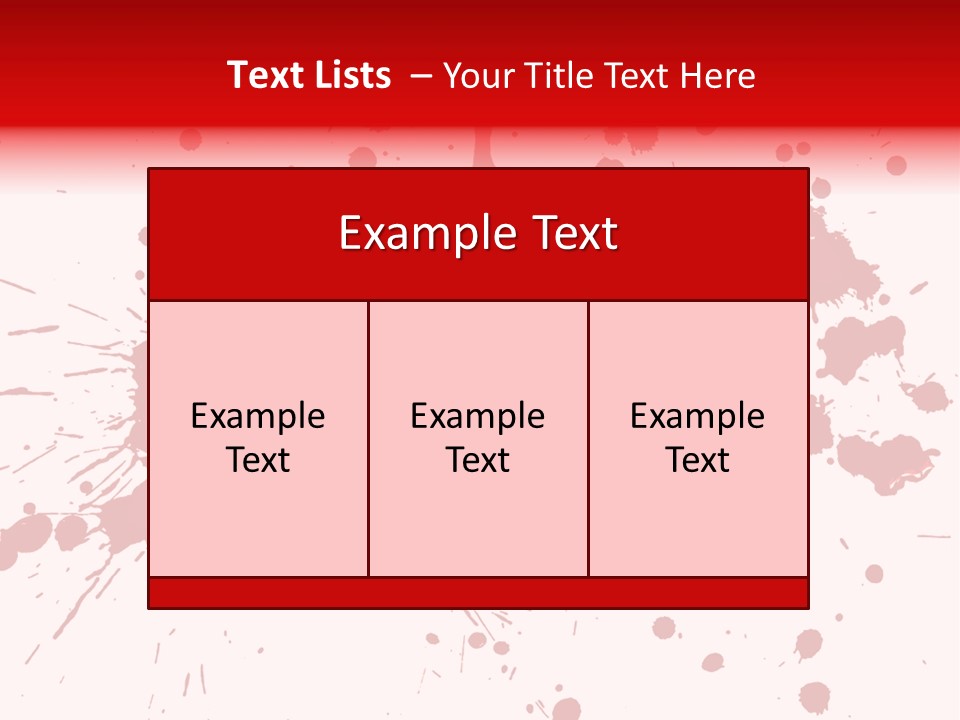 Art White Blood PowerPoint Template