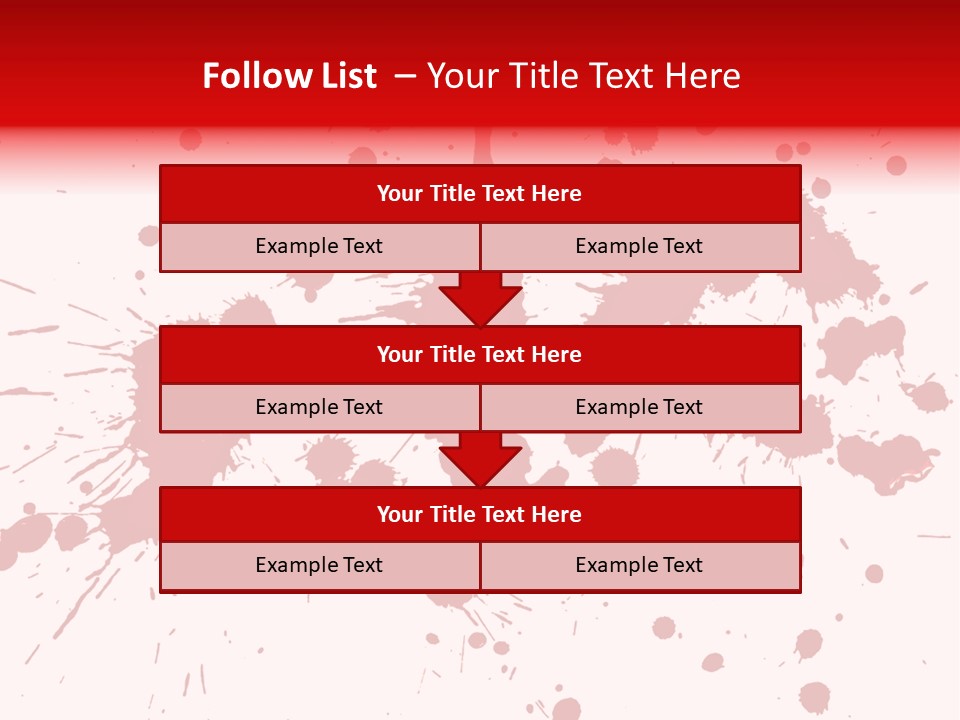 Art White Blood PowerPoint Template