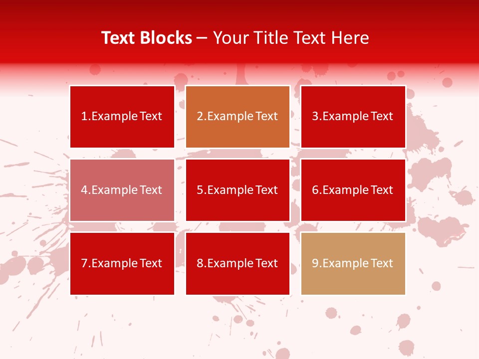 Art White Blood PowerPoint Template