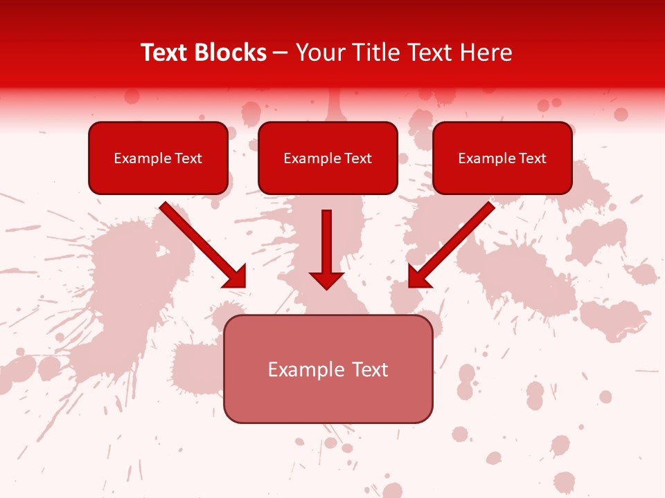 Art White Blood PowerPoint Template