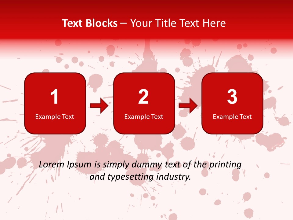 Art White Blood PowerPoint Template