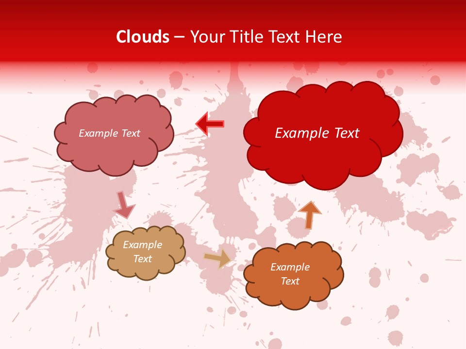 Art White Blood PowerPoint Template