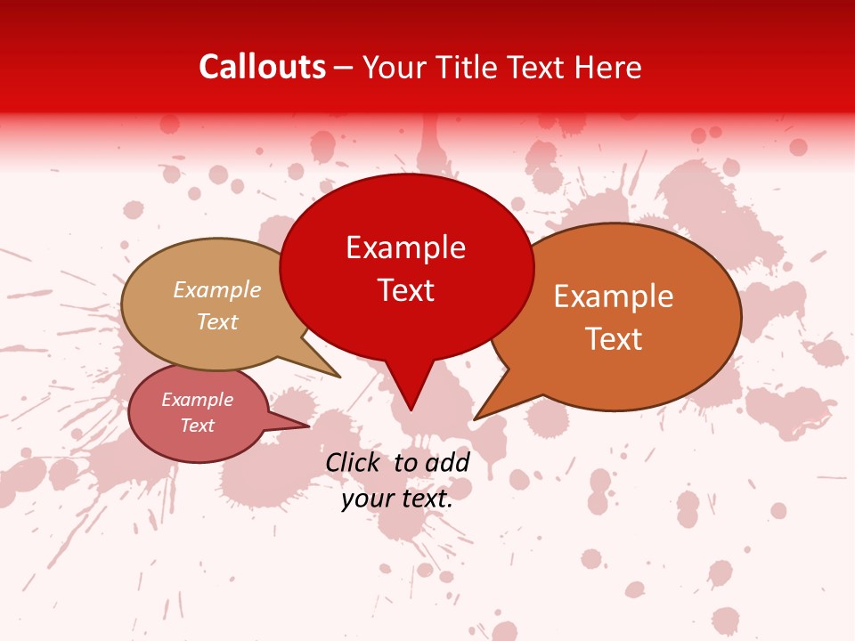 Art White Blood PowerPoint Template