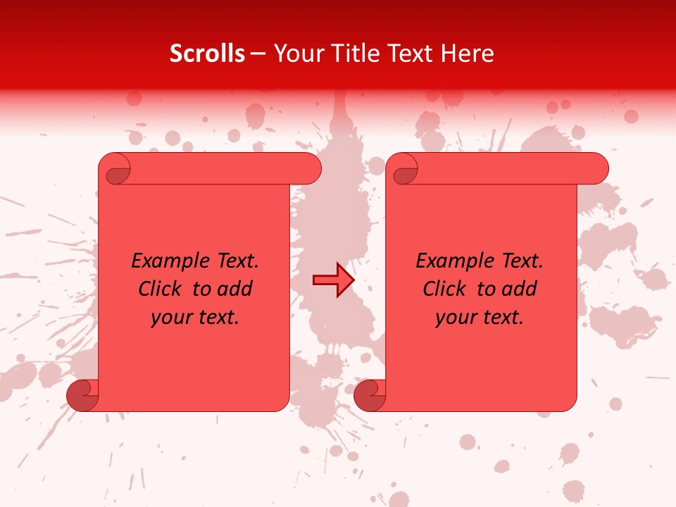 Art White Blood PowerPoint Template