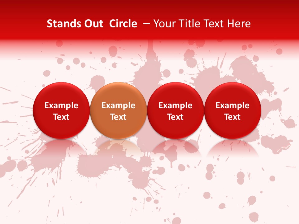 Art White Blood PowerPoint Template