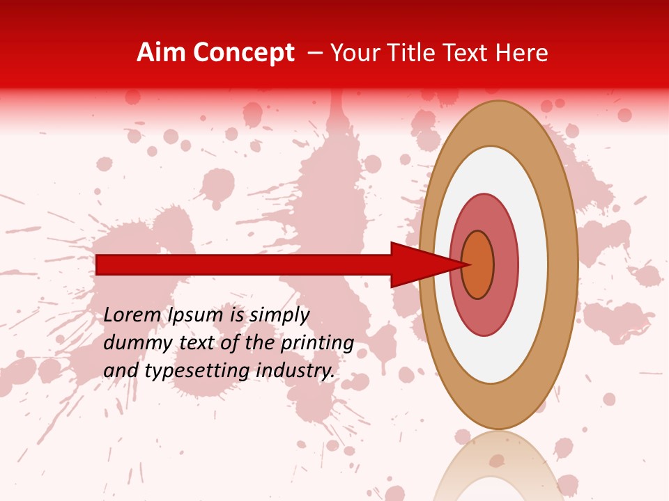 Art White Blood PowerPoint Template