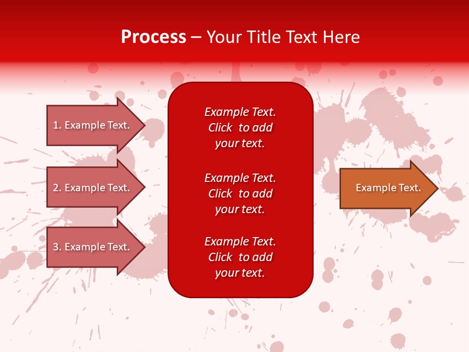 Art White Blood PowerPoint Template