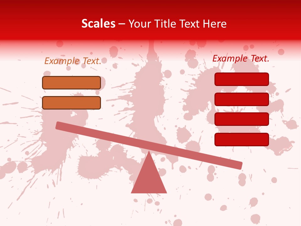 Art White Blood PowerPoint Template